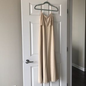 Jenny Yoo Blake Glitter Glam Nude bridesmaid dress